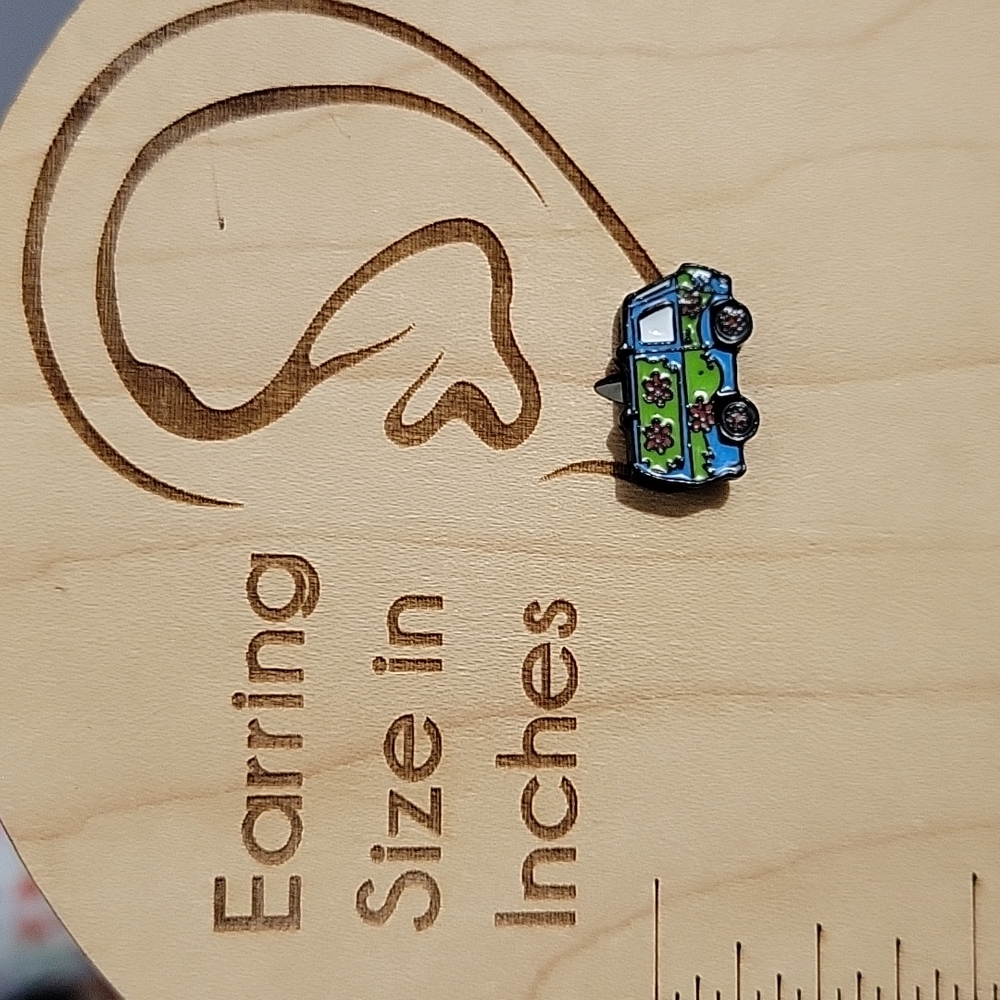 Scooby-Doo Mystery Machine Stud Earrings, unisex - Picture 2 of 6